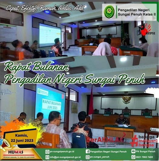 Rapat Bulanan Juni tahun 2023